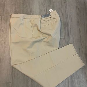 NWT Talbots Hampshire Ankle Pants Curvy Fit Size 22W Khaki